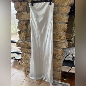 Show Me Your Mumu Ivory Taylor Tube Maxi Dress